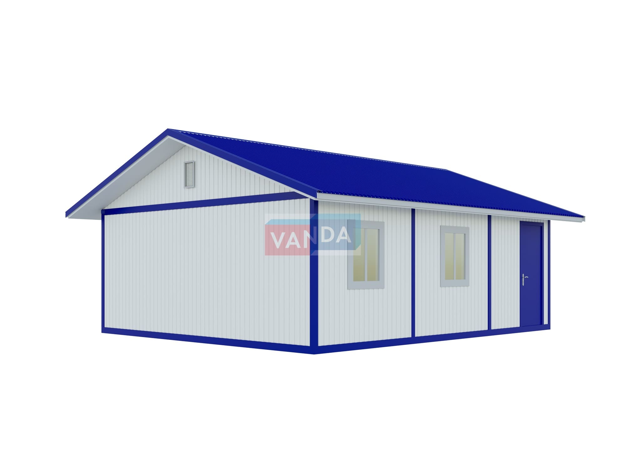 Проект модульный штаб строительства 6.0x7.2 Панели ПВХ